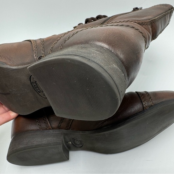 Steve Madden Troopa Boots Brown Leather Combat Lace Up Size 6 - Picture 12 of 12